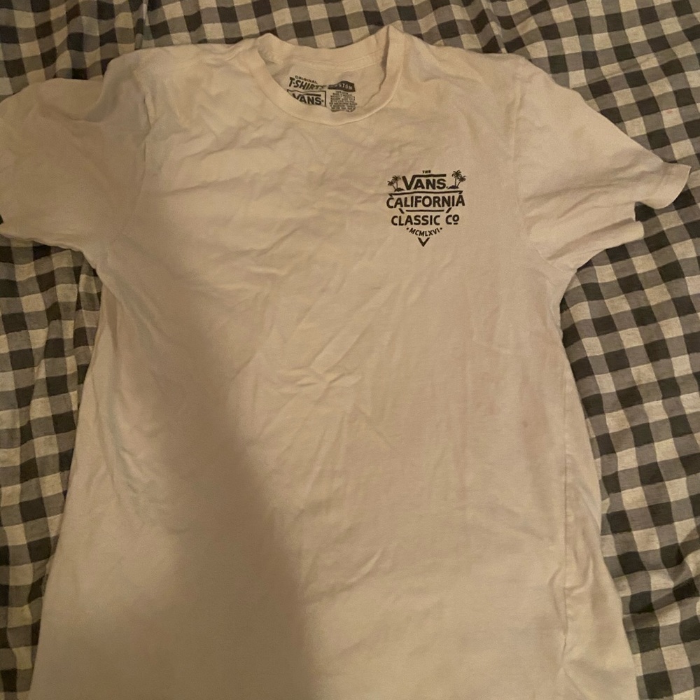 white vans tshirt
